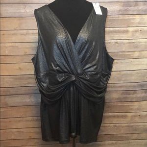BNWT 22/24 Lane Bryant Shimmering Sleeveless Top